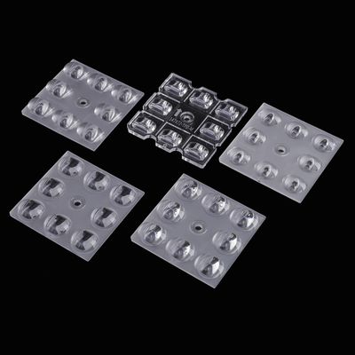 50x50mm Led Lens 4/6/8/12/16/24 Points Plastic pmma Led Optical Lenses For Street Light/flood Light