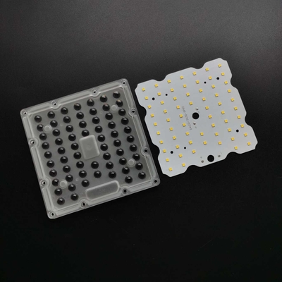 Купить 150lm/w 50w SMD3030 Square LED Module Led Street Light Lens Для светодиодного уличного освещения Производство в сети