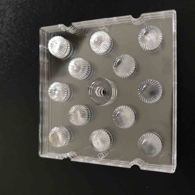 Купить объектив приведенный 50x50mm SMD 3030, 12 в 1 объективе приведенном ПК для высокого света залива Производство в сети