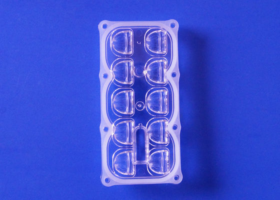 10 Points 135x55 Degree Led Lens Array Optical Grade PC Material ROHS Approval