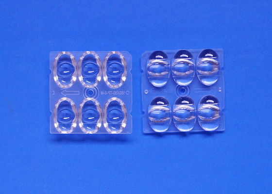 6 In 1 5050 SMD LED Street Light Lens Wide Angle 160x80 Degree TYPEII-M Durable