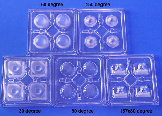 4 LED High Bay Light Lens 90X90MM Shop Box Type 5730 / 5050 SMD Optical Grade PC