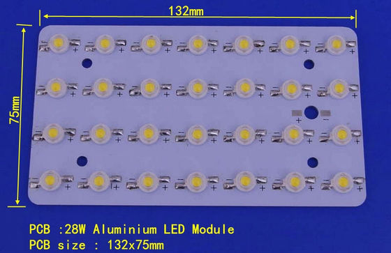 PCB Solder Bridgelux LED LED Lens Array For 28W Street Lamp
