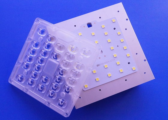 30LED SMD5050 30W LED Street Light Module 80x140 Degree Lens