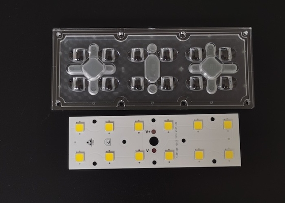 12-в-1 7070 SMD LED Street Light Модуль наружного освещения Линза с 158x103 градусов