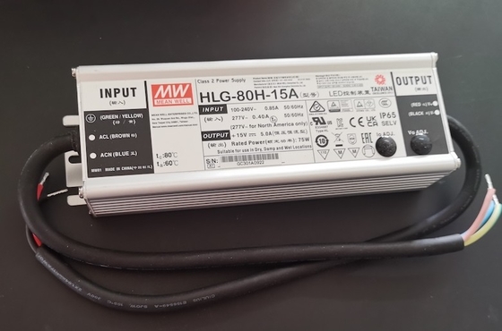 HLG-80H-15A 15v 5A 80W Снижаемый светодиодный светодиодный драйвер, постоянный ток