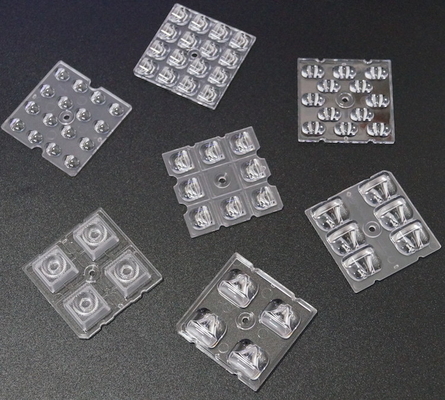 50X50MM 2x2 LED массив ПК объектив 4 / 6 / 8 / 12 / 16 / 24 LED Для 3030/3535/5050 SMD LED