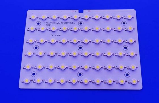60W Lens SMD LED PCB Board с чипами Bridgelux и параллельной схемой 10 серии 6 для модуля уличного освещения