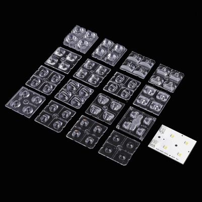 2x2 Led Street Light Lens Optical PC LED Lens для дорожного освещения