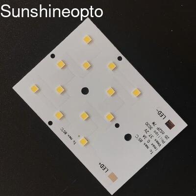 Изготовленная на заказ 12 в 1 SMD 3030 светодиодная печатная плата для уличного освещения, прожектор, шоссе, шоссе, сад, туннель