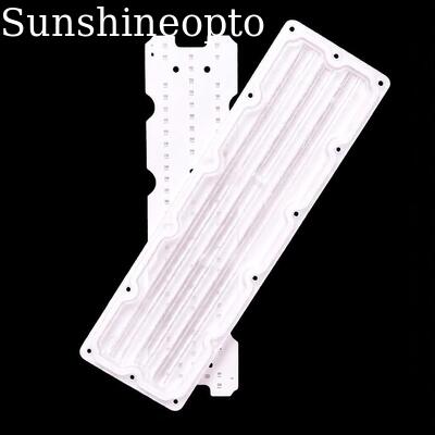 Изготовленная на заказ светодиодная печатная плата 64-в-1 3030 SMD с оптическим объективом для ПК 90 × 110 градусов для дорожного и промышленного освещения