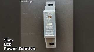 Блок питания для светодиодов 12 В, 15 Вт, тонкая DIN-рейка